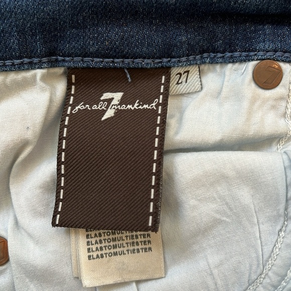 7 for all mankind Rozie slim high rise jeans sz 27 - Picture 5 of 7